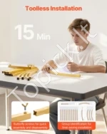 Auksines arkos dekoracijoms rinkinys 3 vnt. vestuvėms, šventėms ir renginiams 2,2 x 1,2 m - Image 5