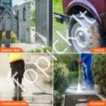 Aukšto slėgio plovyklos siurblys 19 mm velenui, horizontalus 3400 PSI / 2,5 GPM (atsarginis siurblio komplektas) - Image 6