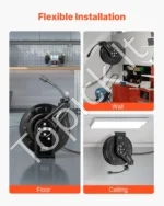 Automatinė aukšto slėgio žarnos ritė 325 x 130 x 350 mm su 18.3 m ilgio žarna ir 4000 PSI galia - Image 6