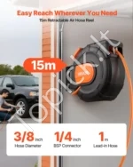Automatinė susukama pneumatinė žarna 15 m garso ir dirbtuvėms - Image 2