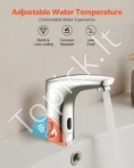 Automatinis bekontaktis vonios praustuvo maišytuvas 170 x 55 x 150 mm su judesio jutikliu - Image 4