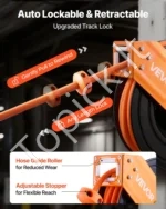 Automatinis susisukantis oro žarnos riteklis 15 m su hibridine žarna ir sieniniu laikikliu - Image 3