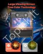 Automatinis suvirintojo skydelis True Color, 93 x 42,9 mm tamsėjimo langelis, matinė juoda spalva - Image 2