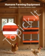 Automatinis vištų kiaušinių inkubatorius ar lizdas su 2 skyriais, cinkuotas plienas 535 x 525 x 475 mm - Image 5