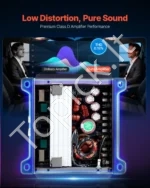 Automobilinis garso stiprintuvas 4 kanalų, klasės D stereo įrenginys su didelės galia išėjimu - Image 3
