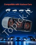 Automobilinis garso stiprintuvas 4 kanalų, klasės D stereo įrenginys su didelės galia išėjimu - Image 6