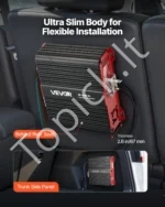 Automobilinis garso stiprintuvas monoblokas 3000W D klasės žemų dažnių garsiakalbiui 1 kanalo - Image 5
