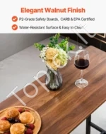 Baro stalas su dviem kėdėmis – 120 cm industrinio stiliaus baldų rinkinys virtuvei ir svetainei  1200 x 400 x 900 mm - Image 4