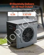 Baseinų šilumos siurblys 4920 W iki 18 m³ baseinams, elektrinis vandens šildytuvas su COP 5,29 - Image 2