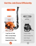 Benzininis 63 cm³, 3 AG variklis, benzininis purkštuvas su 16 l talpos baku, miltelių ir skysčio purškimo sistema - Image 5