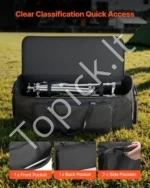 Būgnų stovų ir aparatūros krepšys su ratukais 1680D paminkštintas transportavimo dėklas 899 x 350 x 320 mm (900 x 350 x 320 mm) - Image 4
