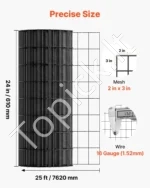 Cinkuotas Vielos Tinklas Sodo Tvoroms 61 cm x 7,62 m - Image 3