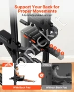 Daugiafunkcė treniruočių stotelė prisitraukimams ir lygiagrečių pratimams, 150 kg - Image 5