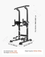 Daugiafunkcė treniruočių stotelė prisitraukimams ir lygiagrečių pratimams, 150 kg - Image 7