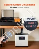 Dūmų surinktuvas 510 m3/h, galingas keturių pakopų filtravimo įrenginys su nuotolinio valdymo pulteliu - Image 4