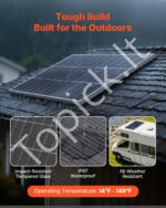 Dvipusiai saulės moduliai 200W rinkinys 100W x 2 monokristaliniai - Image 5