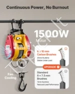 Elektrinė gervė-kėlimo keltuvas 2-in-1, 300 kg, 1500W, 30 m kėlimo aukštis - Image 5
