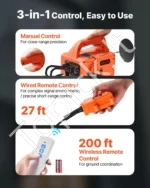 Elektrinė gervė-kėlimo keltuvas 3-in-1, 500 kg, 1500W, valdymas trimis būdais - Image 4