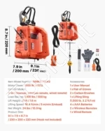 Elektrinė gervė-kėlimo keltuvas 3-in-1, 500 kg, 1500W, valdymas trimis būdais - Image 7