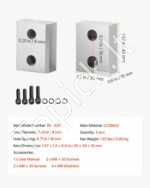Elektrinio armatūros kirptuvo keičiamų peilių rinkinys (6 vnt.)  (32 mm) #10 įrankiams, iš Cr12MoV plieno - Image 7