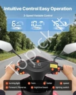 Elektrinis triratis senjorams 1000W keturių ratų neįgaliųjų vežimėlis 35 km - Image 4