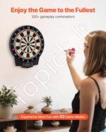 Elektroninė smiginio lenta su spalvotu LCD ekranu (43 žaidimai, iki 8 žaidėjų) - Image 2