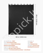 Garso izoliacinės antklodės 2438 x 2032 mm, 2 vnt. rinkinys, extra didelės akustinės užuolaidos su žiedais ir medvilnės užpildu muzikos įrašams bei langams - Image 7