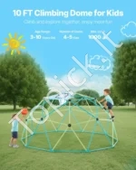 Geometrinis laipiojimo kupolas 305 cm  su sūpynėmis ir hamaku, 453 kg apkrova - Image 2