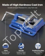 Gręžimo Staklių Spaustuvas 220 x 165 x 58 mm su 102 mm Žandikaulių Pločiu - Image 3
