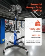 Hidraulinis pavarų dėžės keltuvas 600 kg (1322 lbs) su kojiniu pedalu (880–1760 mm aukščio intervalas) - Image 3
