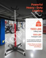 Hidraulinis transmisijos keltuvas 500 kg (1100 lbs, teleskopinis su kojiniu pedalu) - Image 3