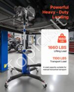 Hidraulinis transmisijos keltuvas 750 kg (1660 lbs, teleskopinis su kojiniu pedalu) - Image 3