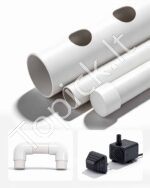 Hidroponinė sistema 108 vietų 3 pakopų UPVC vamzdžių augalų auginimui - Image 3
