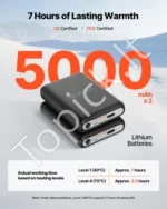 Įkraunamos šildomos kojinės su 5000 mAh baterija ir programėlės valdymu (Dydis L, ES 42–45) - Image 5