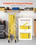 Ištraukiama apsauginė užtvara 3,82 m, mobili plieninė atitvarų tvorelė sandėliui ir pramoninėms erdvėms - Image 6