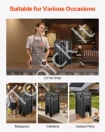 Izoliuotų karštų ir šaltų gėrimų talpyklų rinkinys (19 l / 5 galonai, 2 vnt.) - Image 6