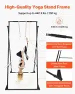 Joga stovas su hamaku iki 200 kg, reguliuojamas oro jogos rėmas - Image 2