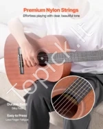 Klasikinė medinė gitara pradedantiesiems 900 mm (Natūrali) - Image 3