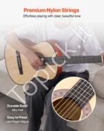 Klasikinė medinė gitara pradedantiesiems 960 mm (Natūrali) - Image 3