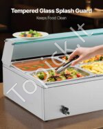 Komercinis elektrinis maisto šildytuvas 1500W, nerūdijančio plieno - Image 4