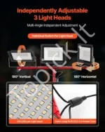 LED darbinis šviestuvas su trikoju stativu 21000 lm - Image 3