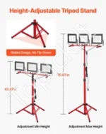 LED darbinis šviestuvas su trikoju stativu 21000 lm - Image 4