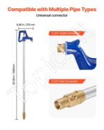 Lauko vandens kolonėlė 1280 mm – atsparus šalčiui kiemo čiaupas su 61 cm įkasimo gyliu - Image 5