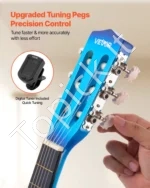 Medinė Klasikinė Gitara 780 mm Pradedančiųjų Rinkinys, Mėlyna - Image 2