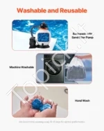 Mėlyni baseino filtro kamuoliukai smėlio filtrams 1,4 kg (daugkartinio naudojimo) - Image 4