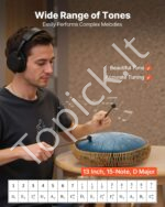 Metalinis liežuvėlinis būgnas 33 cm (15 natų, D mažoras, tamsiai mėlynas) - Image 3