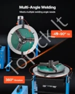 Metalinis suvirinimo pozicionierius 200 kg, sukamasis stalas su greičio valdymu ir kojiniu pedalu - Image 3