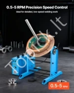 Metalinis suvirinimo pozicionierius 200 kg, sukamasis stalas su greičio valdymu ir kojiniu pedalu - Image 4