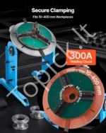 Metalinis suvirinimo pozicionierius 200 kg, sukamasis stalas su greičio valdymu ir kojiniu pedalu - Image 6