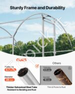 Metas metalinis vištų voljeras su stogu ir apsaugine danga 3x2x2 m - Image 3